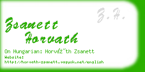 zsanett horvath business card